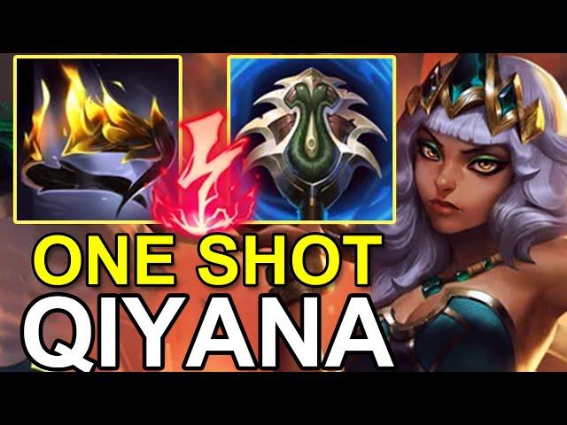 LOL CN BEST QIYANA - Beifeng Oneshot Qiyana Build vs Yone - Rank1 Qiyana Gameplay S14.20