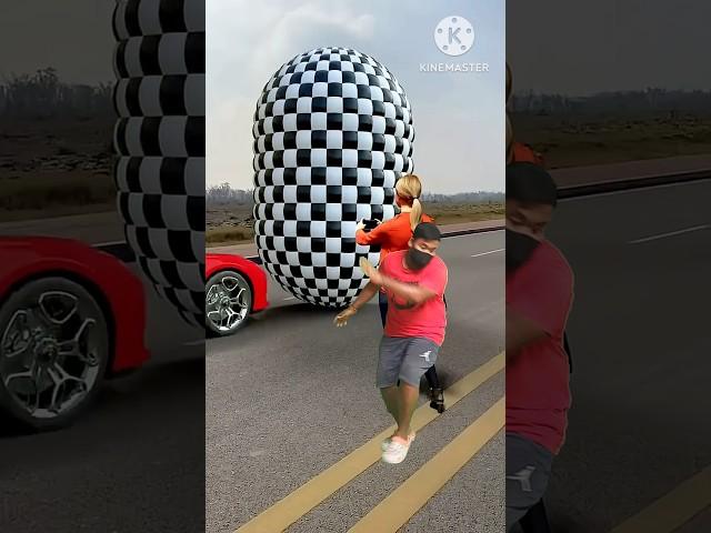 The car crossing 3D special effects | 3D animation #shorts #vfx #3d #viral