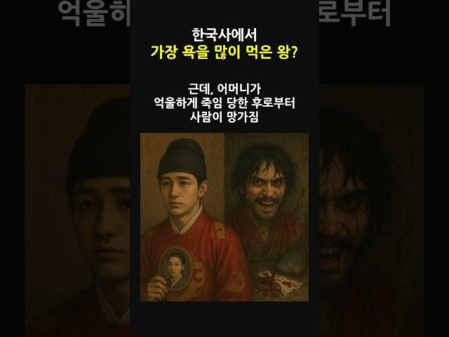 욕을 가장 많이 먹은 왕 #history #역사 #비극 #쓸쓸한