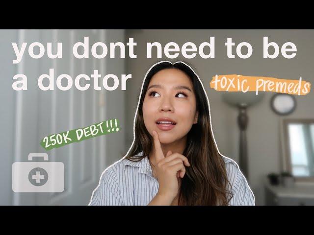 why I quit premed | I'm not going to medical school