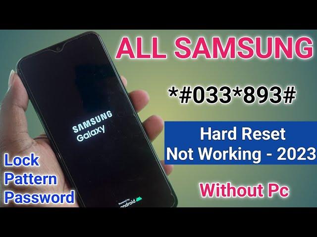 Samsung M31, A03, A12, A50, A51 Hard Reset Not Working (Without Pc 2023) Pin Pattern Lock Remove