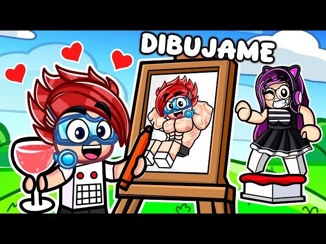 SI TE DIBUJO me DAS UN BESO en Roblox! | Luky