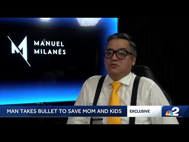 Man talks with NBC2 after taking bullet to save mom and kids in Ave Maria shooting