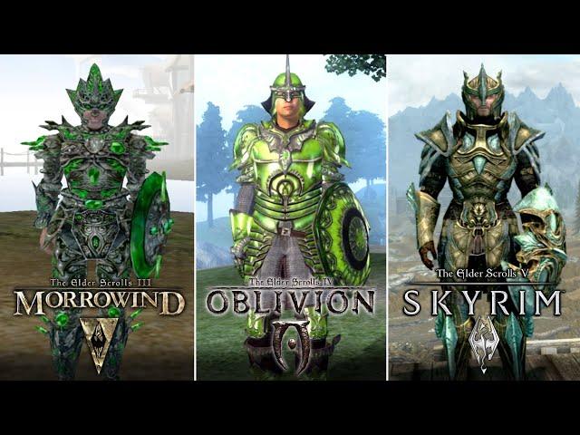 Morrowind vs. Oblivion vs. Skyrim - Armor Sets Comparison