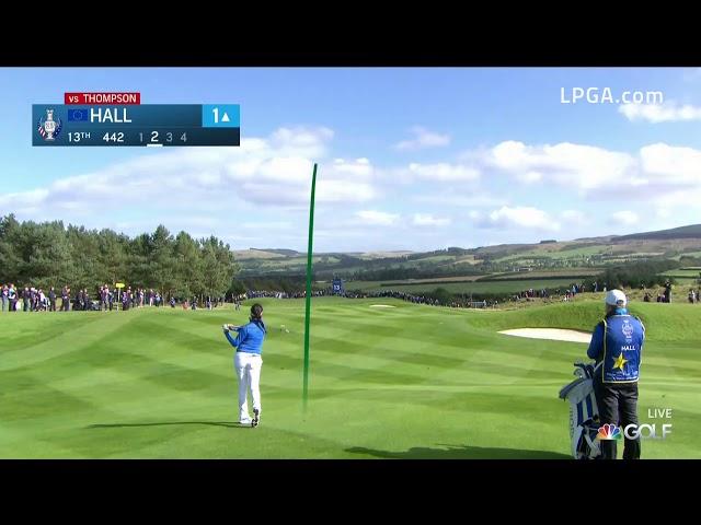Georgia Hall wins Sunday Singles Match at the 2019 Solheim Cup