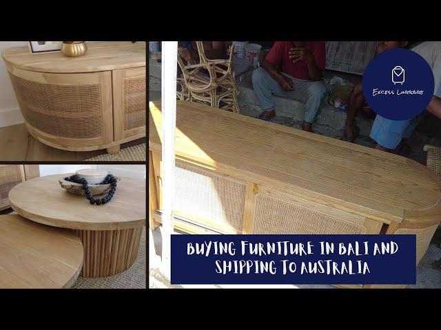 Buying furniture in Bali and shipping to Australia