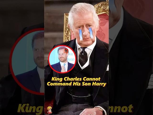 King Charles Cannot Command His Son, Harry.#shorts #celebrity  #royal #king #princeharry #usa