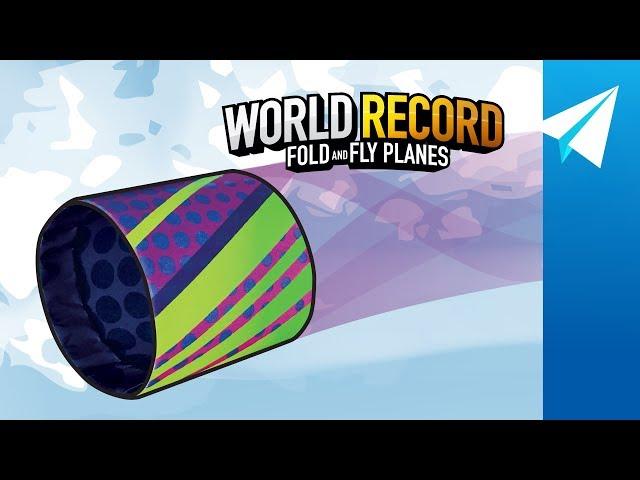 Amazing Tube Paper Airplane, Designed by John Collins | World Record Fold and Fly Planes