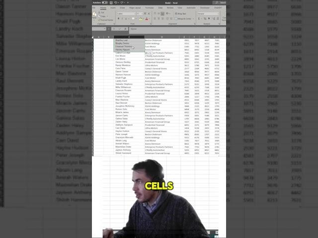 The best way to select in Excel