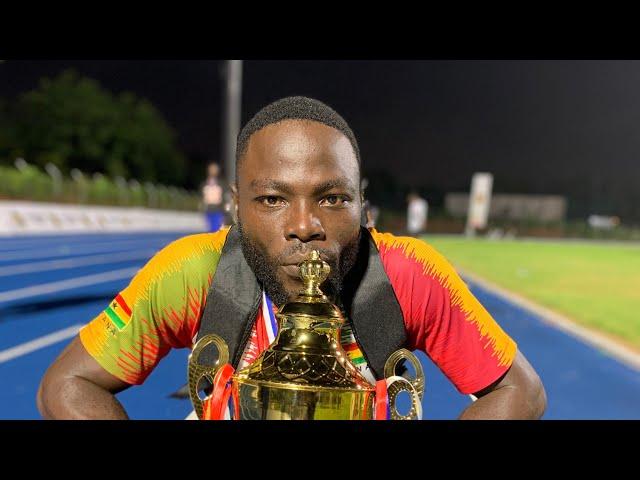 EDWIN GADAYI wins men 100m final. 10.24sec. GNPC Ghana’s Fastest Human Finals. Accra2024.