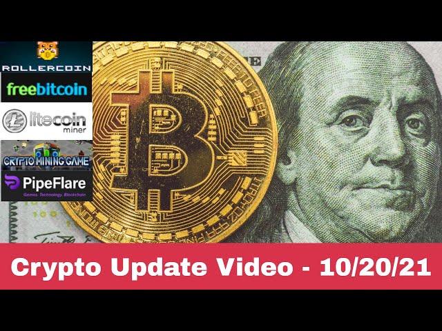 Crypto Update Video - 10/20/2021 - Huge Rollercoin Announcement! CMG!  LTCMiner Being Sneaky!? More!