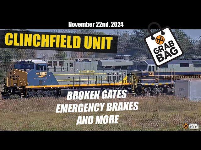 Broken Gates, Clinchfield Heritage Unit, PTC Emergency Braking and More in This Grab Bag!