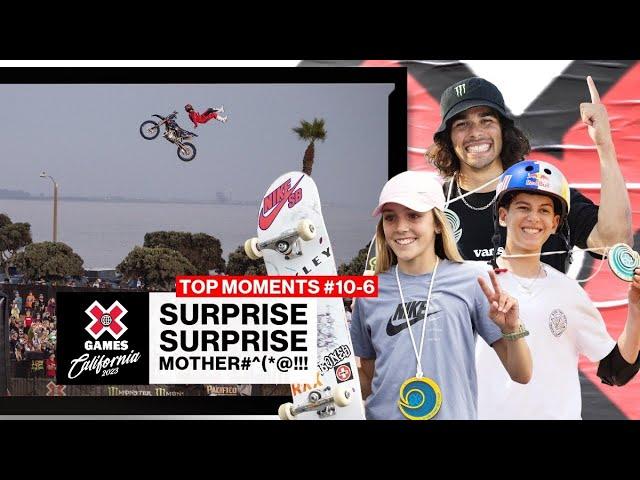 GUI KHURY, DAVID RINALDO MAKE HISTORY & MORE + Top Moments #10 - #6 | X Games California 2023