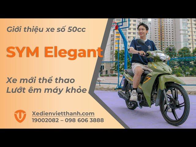 Xe Máy Thể Thao, Nam Tính - SYM Elegant Sport 50cc - Màu mới cực đẹp, lướt êm máy khỏe