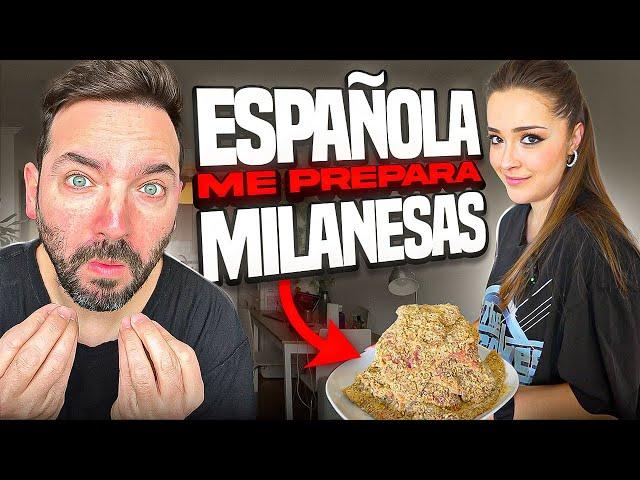 ESPAÑOLA PREPARA MILANESAS A UN ARGENTINO - Merakio y Carmen Sanchez