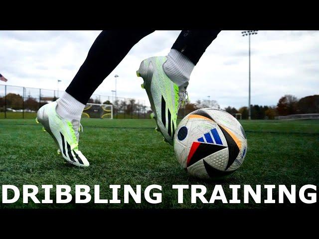 Solo Dribbling Training Session in Adidas X Strung