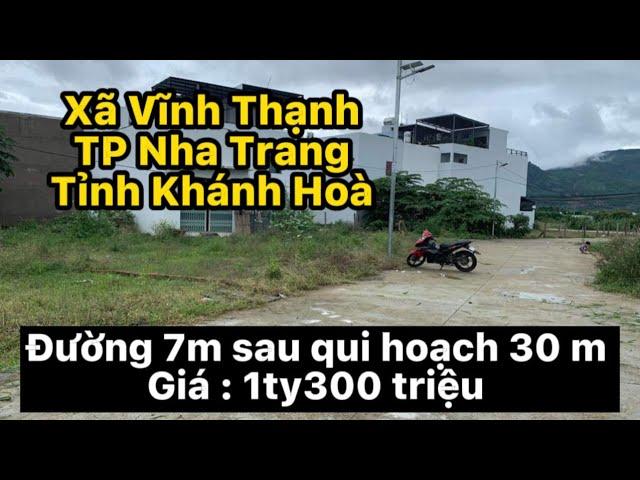 BÁN ĐẤT XÃ VĨNH THẠNH THÀNH PHỐ NHA TRANG TỈNH KHÁNH HOÀ GIÁ RẺ