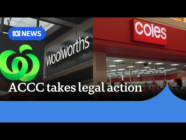 ACCC sues Woolworths, Coles over allegations of misleading pricing | ABC News