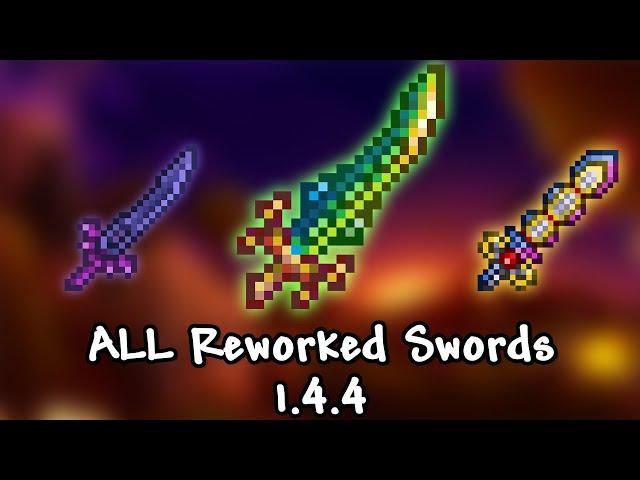 ALL Reworked Swords in Terraria 1.4.4 (Labor of Love Update)