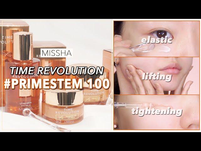 Elastic Care with Missha's Time Revolution Primestem 100 line / How to massage / tips