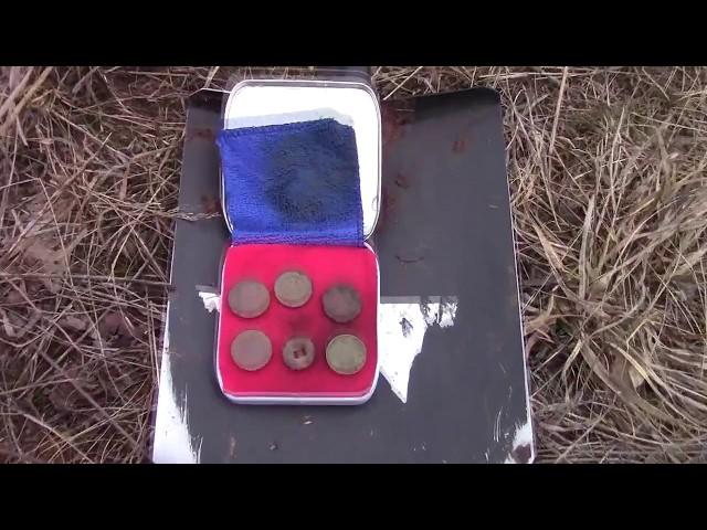 Деревенская мусорка, копают все... Складень, кресты, монеты