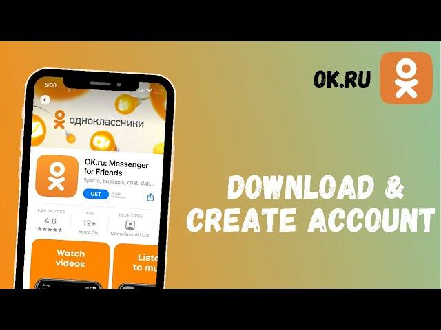 How to Download Ok.ru App & Create new Account | OK