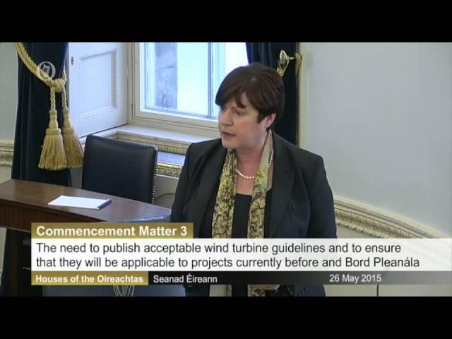 Senator Thomas Byrne - The need for acceptable wind turbine guidelines