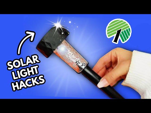 20 *Genius* Dollar Tree Solar Light Hacks! ️