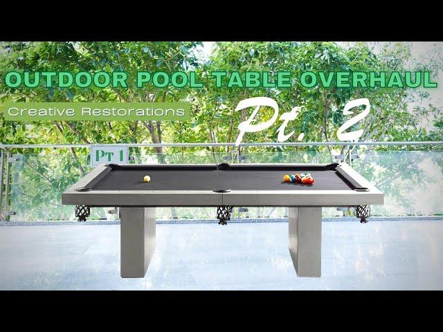 Outdoor Pool Table Repair and Recover PART 2