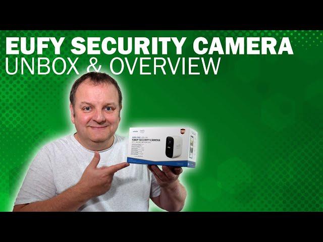 Eufy 2c security camera unboxing and overview.