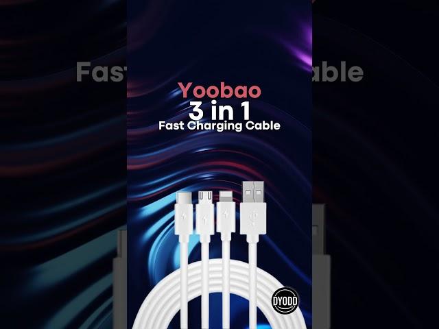 Never Get Tangled Again with Yoobao 3-in-1 Cable