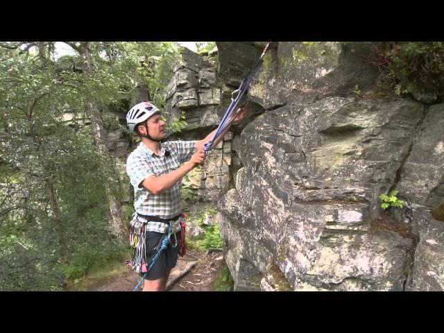 Rock Climbing - building a belay using slings
