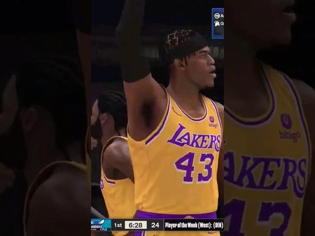 Swish!! #shorts #nba2k24 #nba #gaming #trending #2k #lakers #3pt #ps5 #fyp #mycareer #roadto1k