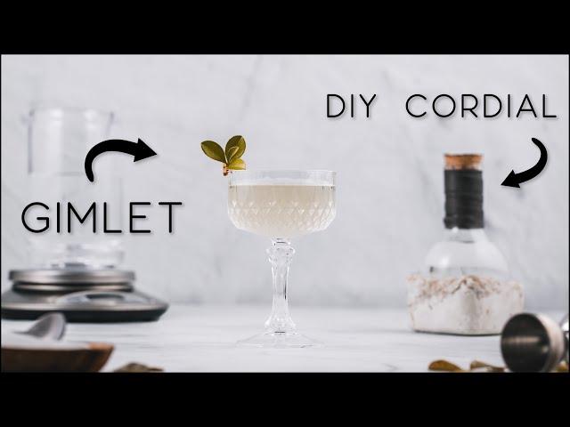 Homemade Cordial for the best Gin Gimlet - How to make lime cordial at home