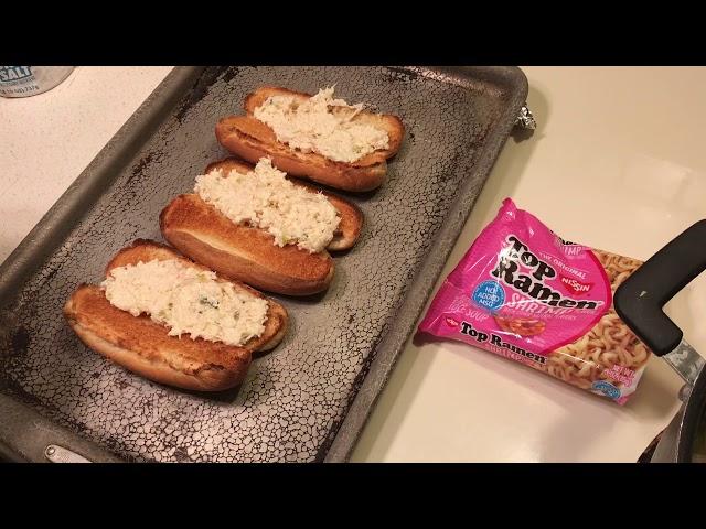 How to Survive on 1Sausage,1pkg Top Ramen,1Can Chicken & Hot Dog Buns