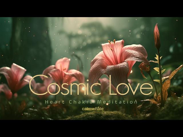 BLOOM with Cosmic Love FrequencyKoshi Bells 432hz & Rainstick Heart Chakra 639Hz Meditation