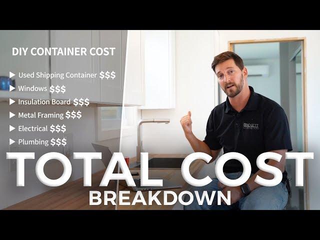 40ft DIY Shipping Container Home (Total Cost Breakdown)