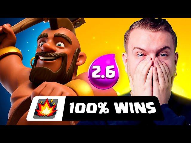 100% WINRATE! 2.6 HOG CYCLE IS STILL DOMINATING CLASH ROYALE