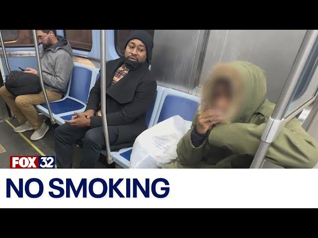 FOX 32's Nate Rodgers goes undercover as smoking plagues CTA trains