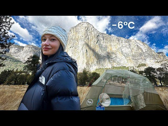 Surviving my First Time Tent Camping Below Freezing—in YOSEMITE