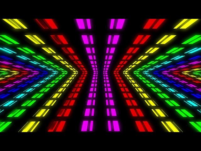 4K Abstract Tunnel VJ Motion Background || 4K Flashing Lights VJ Loop || Free Video Background