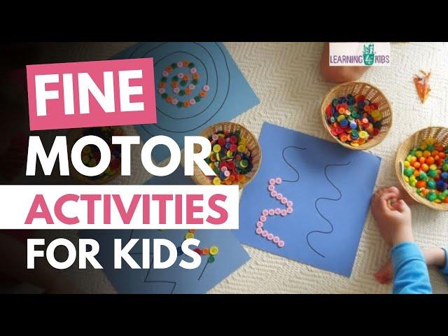 DIY | Fine Motor Activities All Using Home Supplies