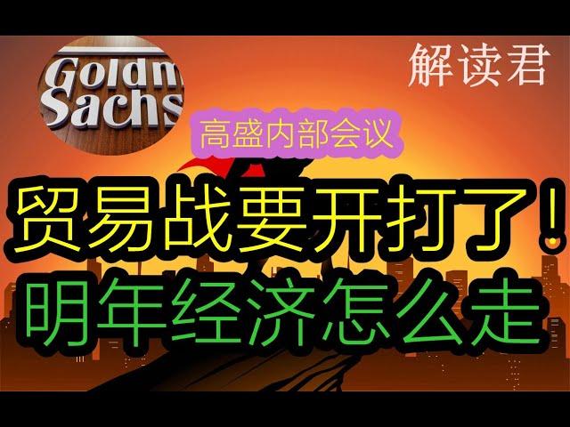 【投行分析】高盛内部闭门会议：2025中美贸易战要开始打了！！接下来对于整个关税政策的预判和分析，对于明年的经济到底怎么看？下一步市场到底怎么走？#中国经济  #投行