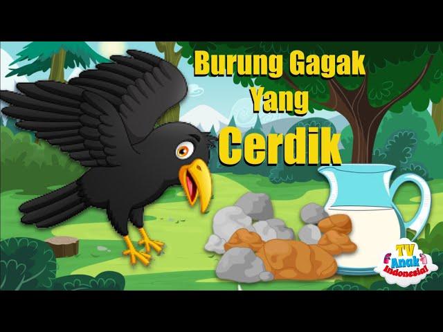 Burung Gagak Yang Cerdik | Dongeng | Fabel