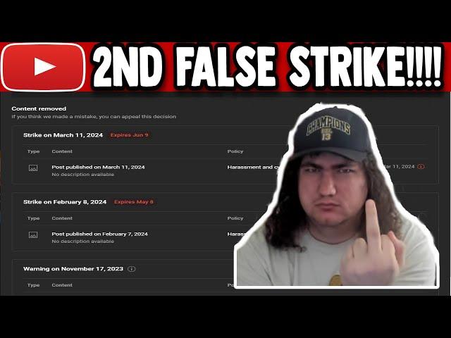 I RECEIVED A 2ND FALSE STRIKE!!! | UPLOADING HERE FOR 2 MONTHS!!!