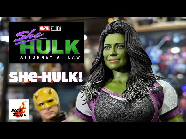 HOT TOYS Disney Plus She-Hulk 1/6 Scale Figure Review + DareDevil Unboxing