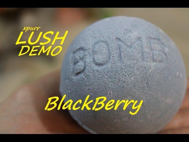 LUSH Cosmetics BLACKBERRY Bath Bomb DEMO + Underwater View & Surprise!