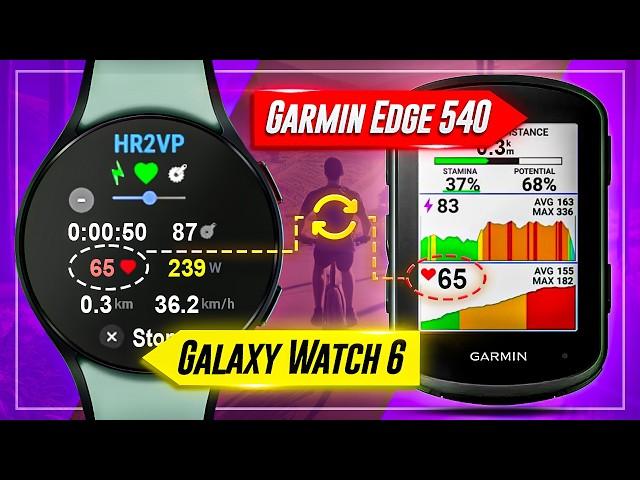 How to Connect Galaxy Watch 6 Heart Rate to Garmin Edge 540 Bike Computer