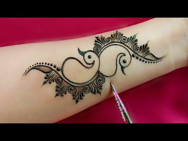 Easy stylish arabic mehndi design | Front hand mehndi | Arabic mehndi design | mehndi design |mehndi