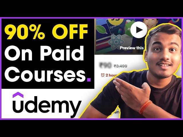 Get upto 90% discount on Udemy Course | How to Get Udemy Discount Coupons 2022